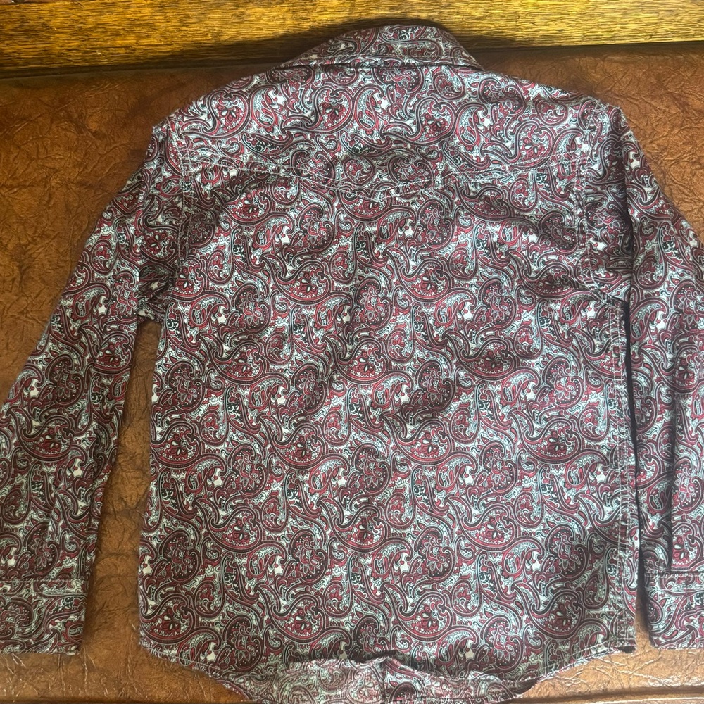 Cody James Boys Paisley Button-Down Shirt - Size 4T - Picture 2 of 5